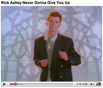 Rickrolling